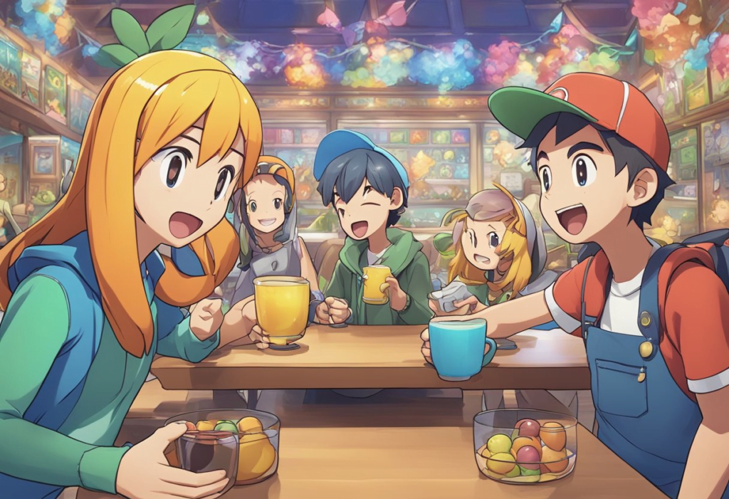 Game Freak responds to Palworld FAQs, showcasing their excitement and enthusiasm. The scene features a colorful and dynamic display of interaction between the two parties