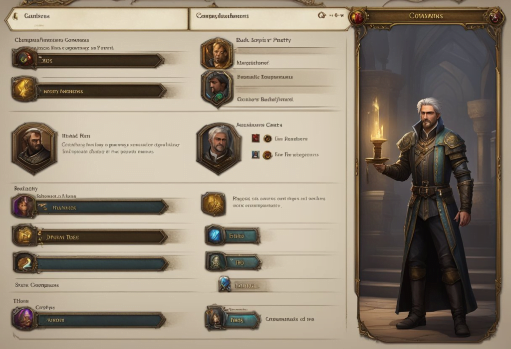 The character opens the Party Management Menu in Baldur's Gate 3, selecting the option to dismiss party members. The screen displays a list of companions with a dismiss button next to each name